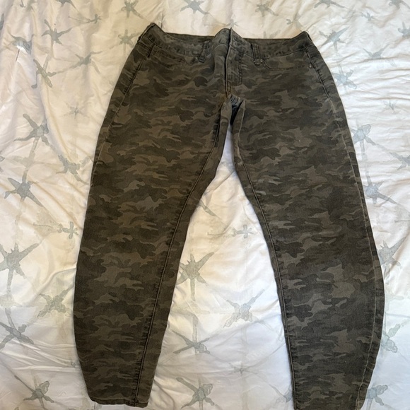 Cheetah print Gray Denim Pant - Picture 1 of 6